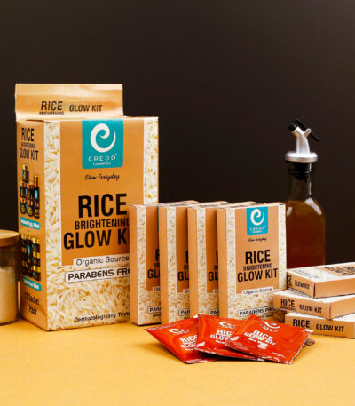 Credo Rice Glowing Kit Sachet Pack